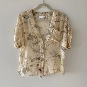 Route 66 Silk Chiffon Blouse
